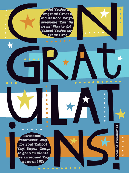 congratulations card by Nate Padavick