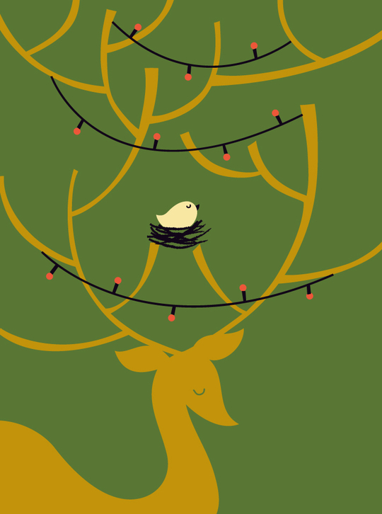 christmas card by Salli S Swindell