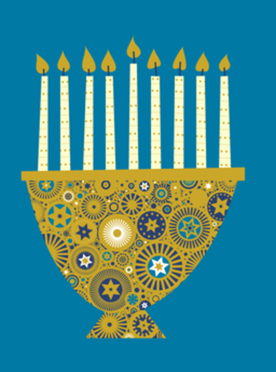 hanukah card by Kathleen Casey