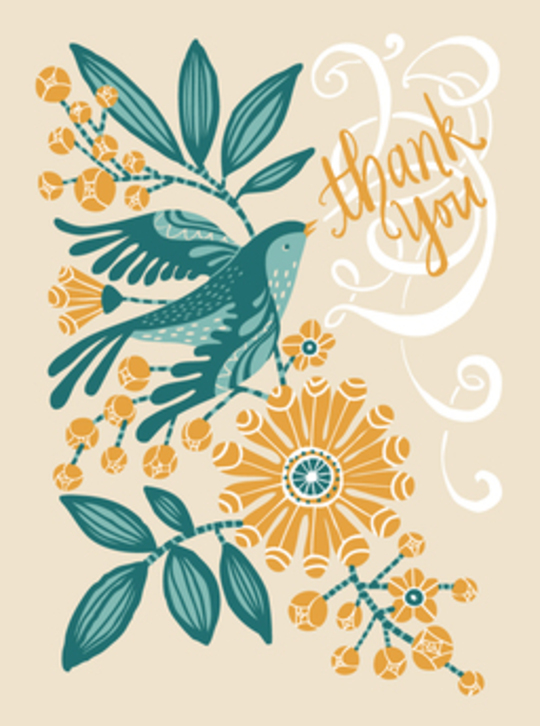 thank you card by Cori Dantini