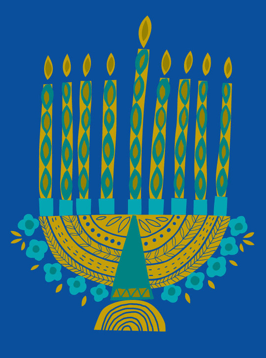 hanukah card by Salli S Swindell