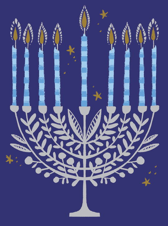 hanukah card by Cori Dantini