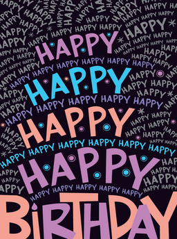 bday-happy birthday type pattern