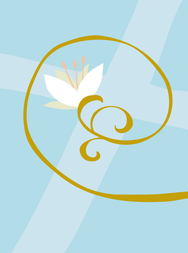 bless-cross and flower