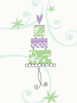 wedd-frilly wedding cake