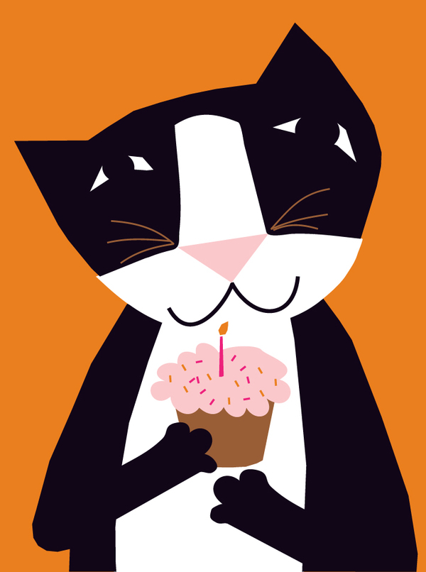 bday-cupcake kitty cat