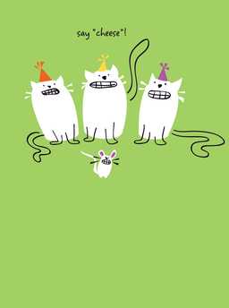 bday-cats and mouse