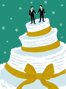 marri-cake topper grooms