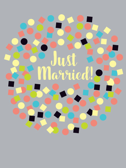 wedd-just married confetti