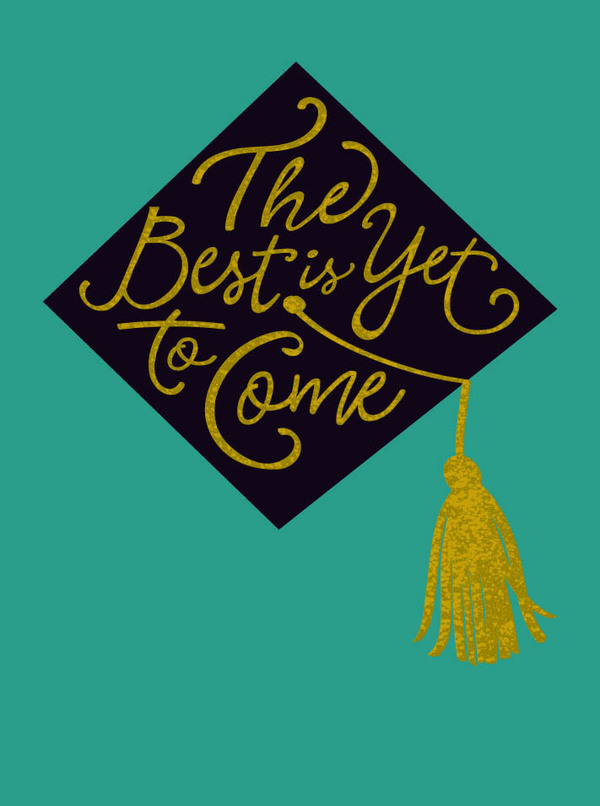 grad-cap with metallic detail