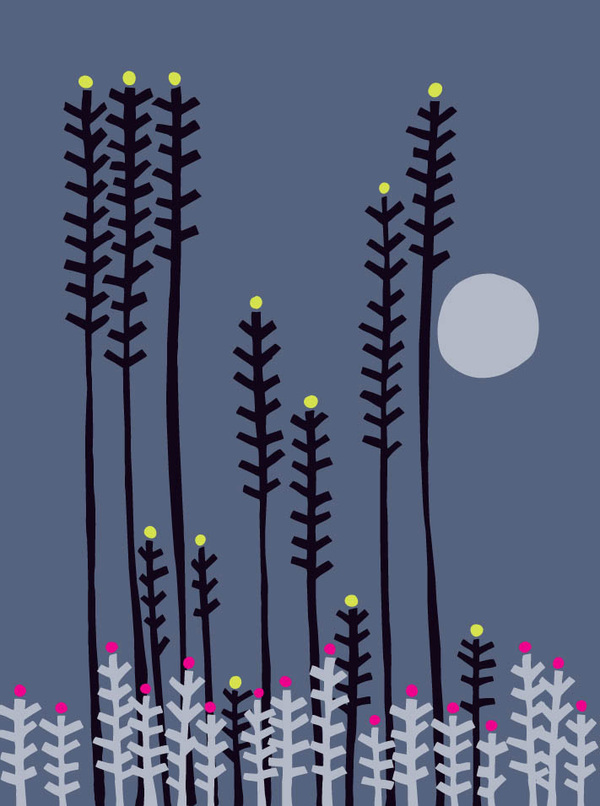 blank-moonlit wheat field