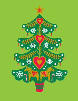 xmas-olde world tree