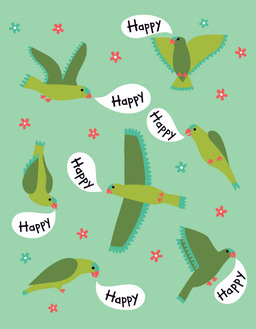 bday-happy parrots