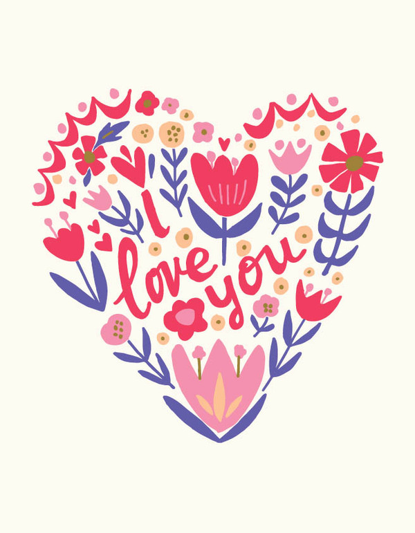 love-flower i love you heart on pearl field